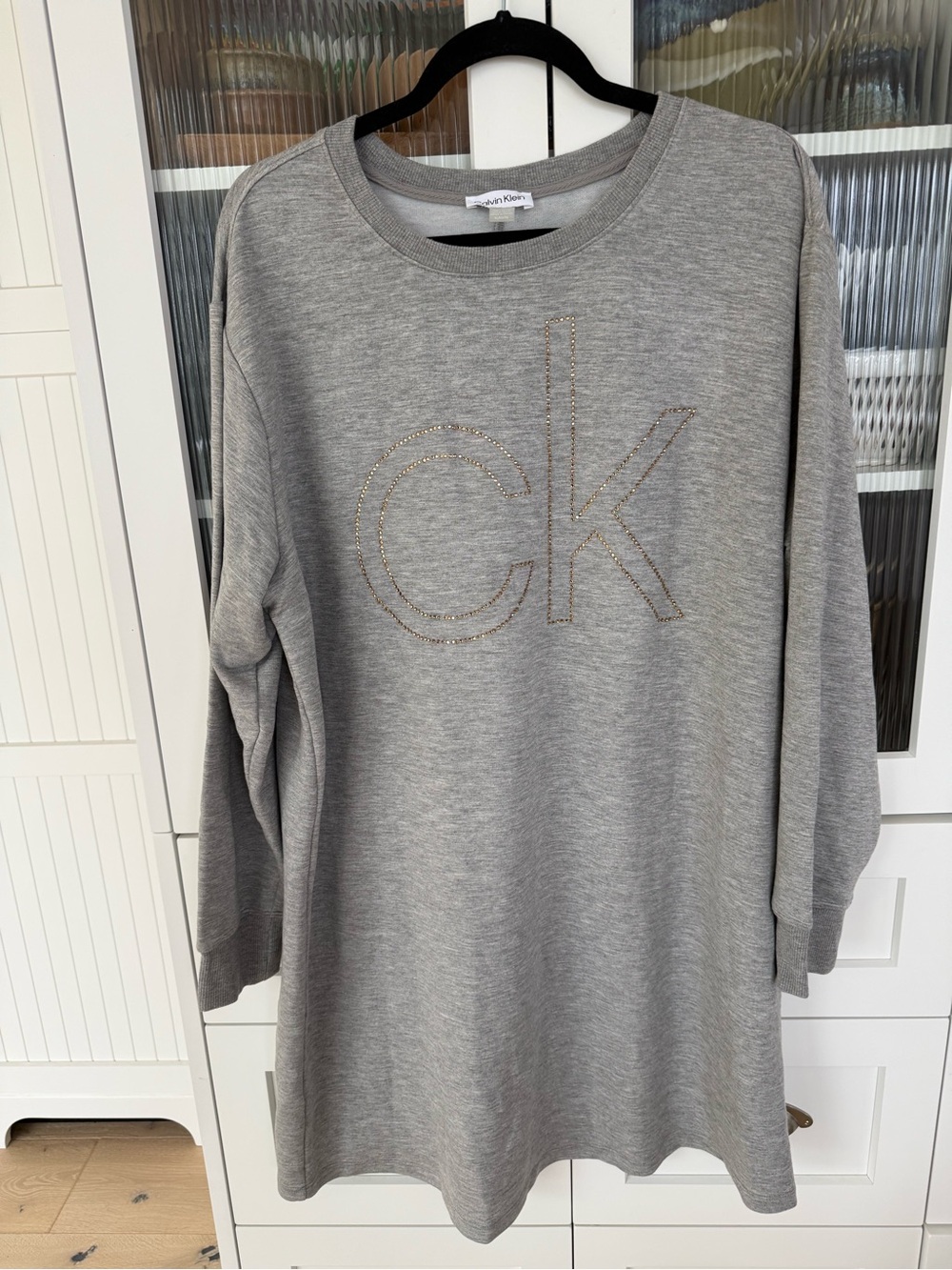 Calvin Klein oversized  CK Logo Long Sleeve Top